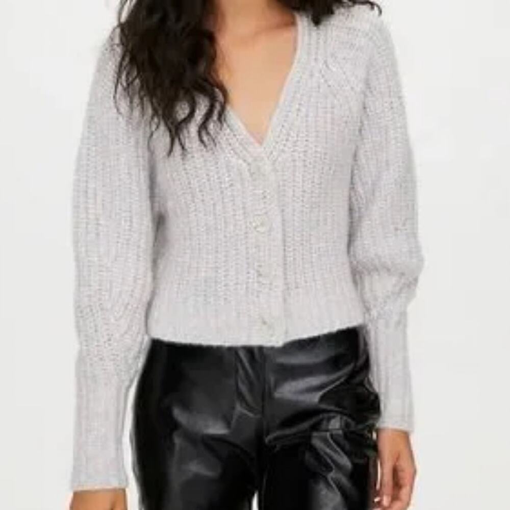 Aritzia Wilfred Pastel Multicolored Cotton Candy Poesy Cardigan Size Small